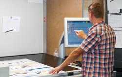 Color Viewing Box in a printing house