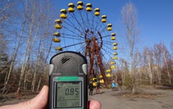 Geiger counter in Tschernobyl