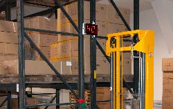 Large display for warehouse monitoring.