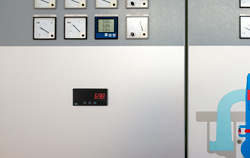 Panel indicator for power plant control.