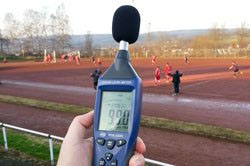 Sound meter to measure sports noise