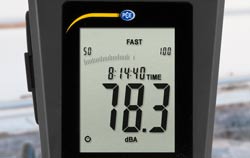 Dispaly of PCE-322A Sound level meter