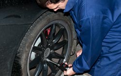 Torque Meter in application at a garage.