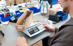 Weighing Equipment Scales and Balances in an application.