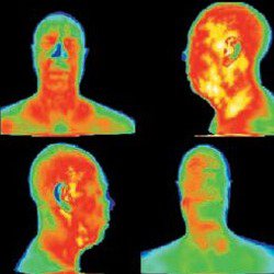 Imagen infrarroja con una camara termografica