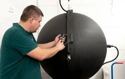 Utilizzo del luxmetro su una sfera