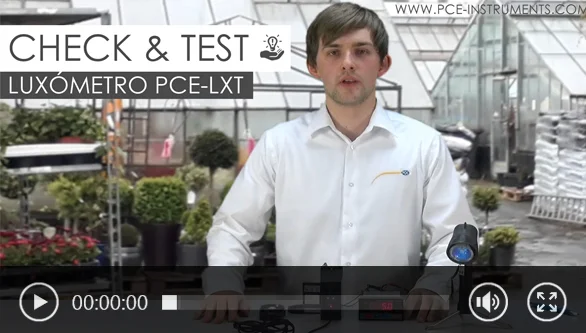 Vídeo presentación luxómetro PCE-LXT