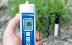 Probador de suelo, kit de medidor de pH del suelo 7 en 1 con humedad,  temperatura, conductividad, nitrógeno, fósforo y prueba de PH, medidor de