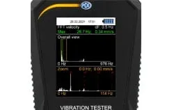 Accéléromètre PCE-VT 3900 avec analyse FFT