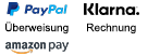 Zahlungsarten: PayPal, Klarna, Überweisung, Rechnung und Amazon Pay