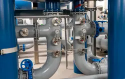 UV-Sterilisator im Wasserwerk. 