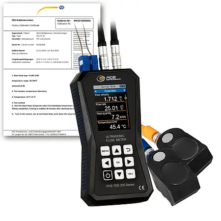 BTU Meter / Clamp on Heat meter PCE-TDS 200+ M-ICA incl. ISO Calibration Certificate