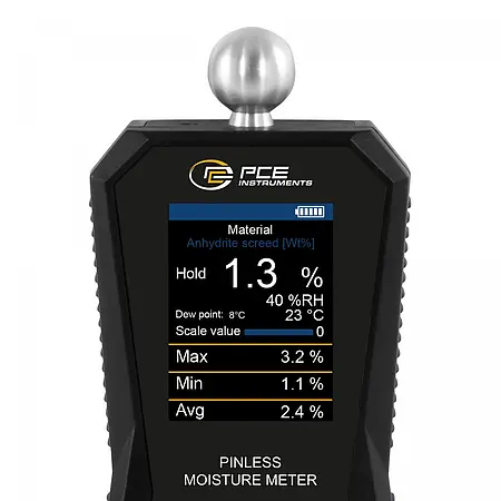Concrete Moisture Meter Display