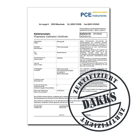 DAkkS Calibration (ISO 17025) CAL-DAKKS-AM for Anemometers