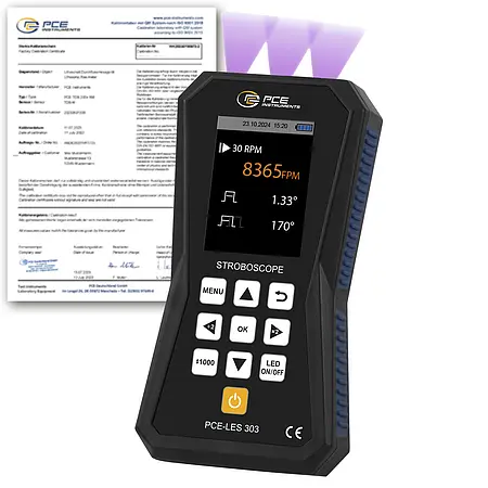 Handheld Tachometer PCE-LES 303UV-365-ICA