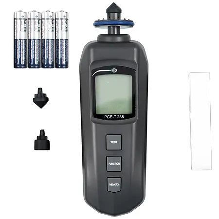 Handheld Tachometer PCE-T 238-ICA Incl. ISO Calibration Certificate