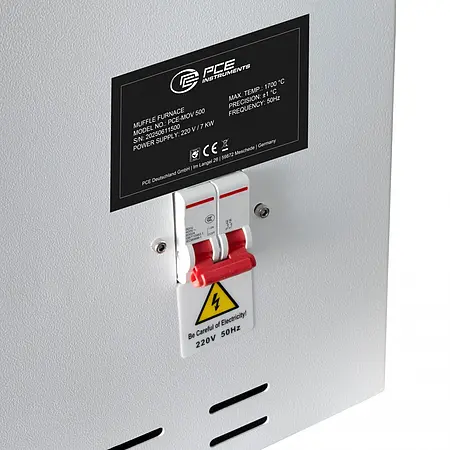 Muffle Furnace Control panel