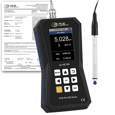 pH Meter / pH Tester PCE-PH 228HTE-ICA