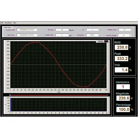 Power Quality Analyser / Power Analyzer Screenshot