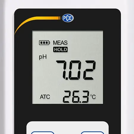 Water Analysis Meter Display