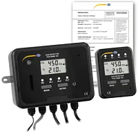 Carbon Dioxide Meter PCE-WMM 100-ICA incl. ISO Calibration Certificate 