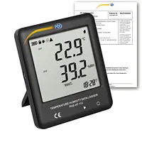 Data Logger for Temperature and Humidity PCE-HT 112-ICA Inc ISO Calibration Cert 