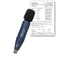 Decibel Meter PCE-SDL 1-ICA incl. ISO-Calibration Certificate 