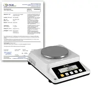 Paper Scale PCE-DMS 1100-ICA Incl. ISO Calibration Certificate 