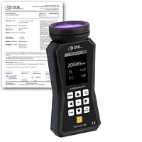 Rotation Meter PCE-LES 108UV-385-ICA incl. ISO-Calibration Certificate 