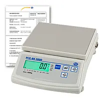 Tabletop Scale PCE-BS 3000-ICA Incl. ISO Calibration Certificate 