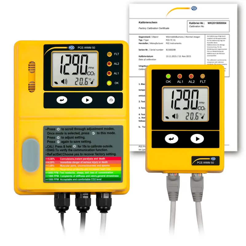 Misuratore di qualità dell'aria PCE-WMM 50-ICA (Certificazione ISO inclusa)