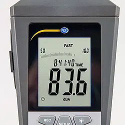 Display del decibelmetro