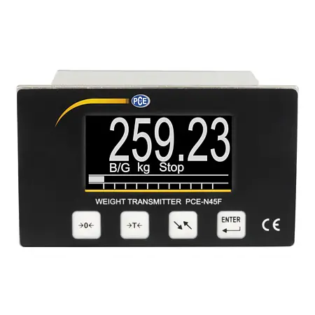 Display da pannello Vista frontale