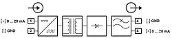 Schema di funzionamento del Immagine del separatore galvanico