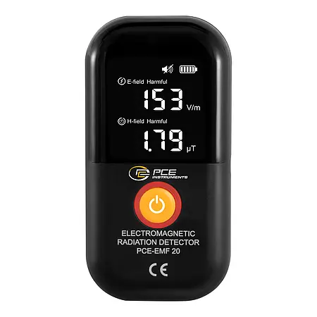 Misuratore di radiazioni Vista frontale