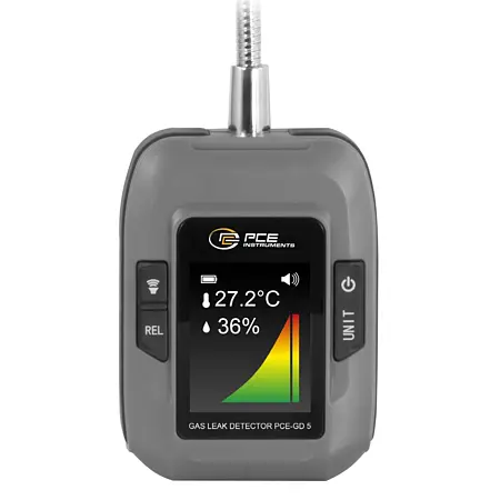 Rivelatore di gas infiammabili Vista frontale