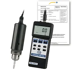 Torsiometro PCE-TM 80-ICA (Rapporto di taratura ISO incluso)