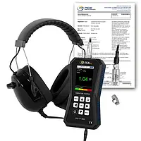 Analizzatore di vibrazioni con data logger PCE-VT 3850-ICA (Rapporto di taratura ISO incluso) 