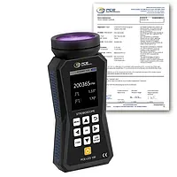Analizzatore di vibrazioni PCE-LES 108UV-365-ICA Rapporto di taratura ISO incluso 