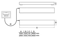 Dimensioni della bilancia pesa pallet