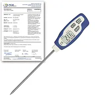 Misuratore di temperatura PCE-ST 1-ICA (Rapporto di taratura ISO incluso) 