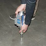 Uso del misuratore per prove e controlli su materiali da costruzione