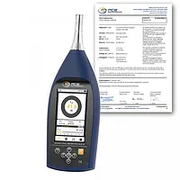 Strumento ambientale PCE-SLM 50-ICA Rapporto di taratura ISO incluso 