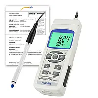 Strumento ambientale per alte temperature PCE-228HTE-ICA (Rapporto di taratura ISO incluso) 