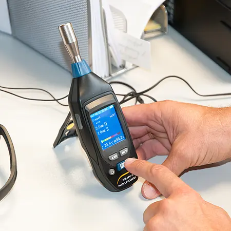 Appareil de mesure de l'air Utilisation