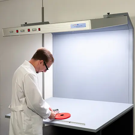 Cabine de lumière Utilisation