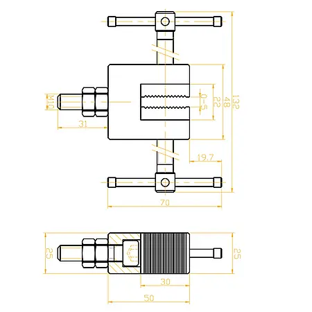 Mâchoire de serrage | Schéma