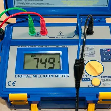 Vérificateur de milliohms | Exemple d'utilisation