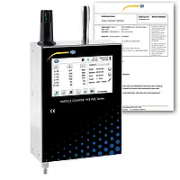 Mesureur de particules PCE-PQC 33EU avec certificat d'étalonnage 