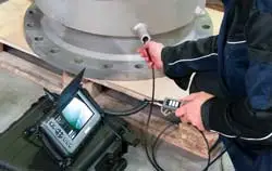 Control de calidad de unos accesorios con la cámara endoscópica